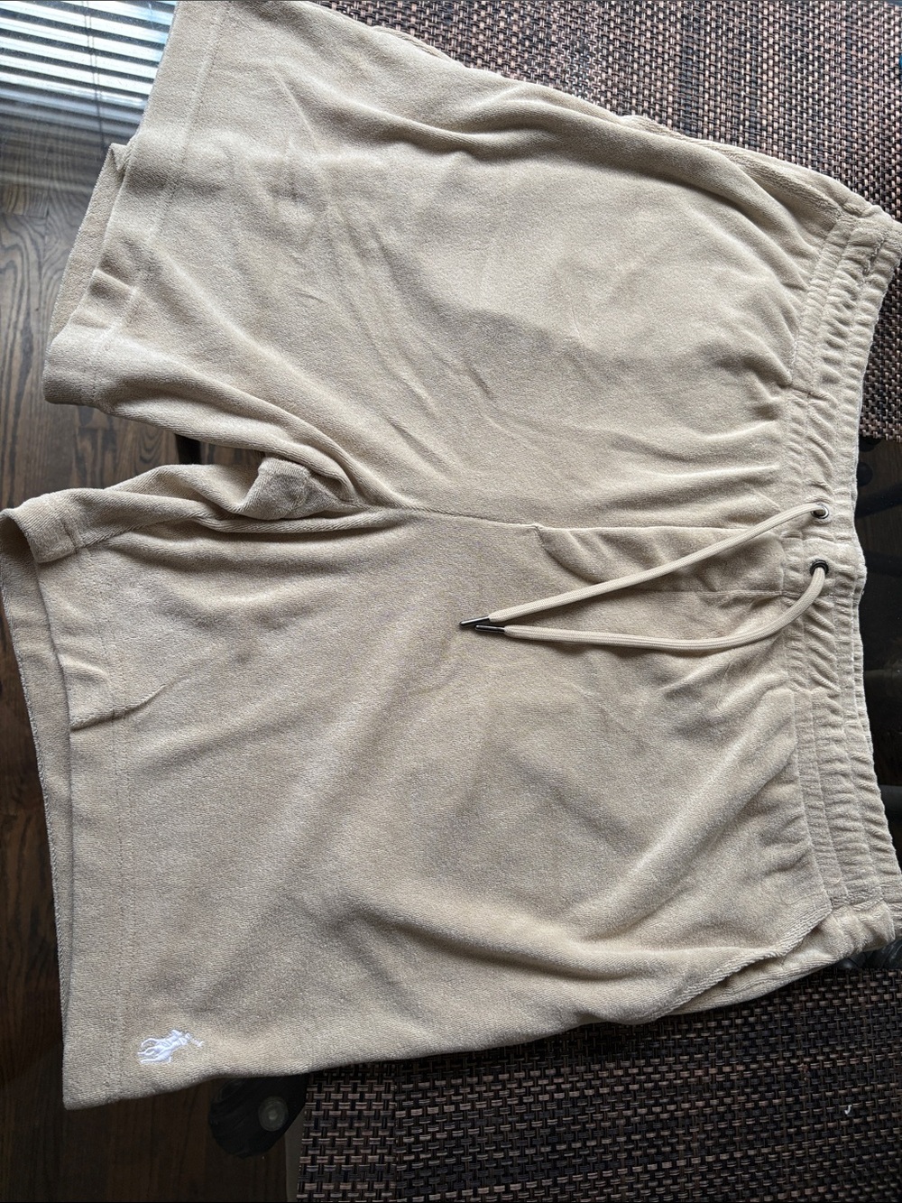 Polo by Ralph Lauren Tan Terry Cloth Drawstring Shorts